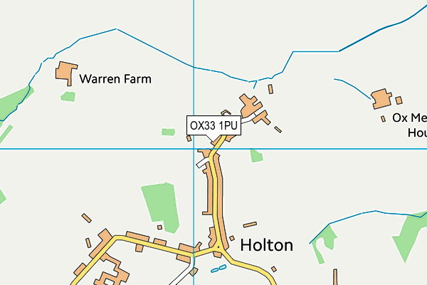 OX33 1PU map - OS VectorMap District (Ordnance Survey) OX33 1PU map - OS VectorMap District (Ordnance Survey)