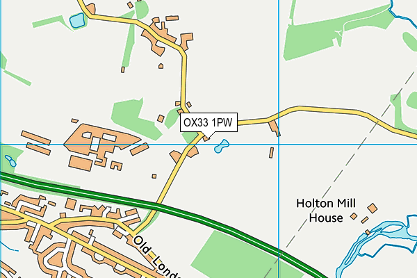 OX33 1PW map - OS VectorMap District (Ordnance Survey) OX33 1PW map - OS VectorMap District (Ordnance Survey)