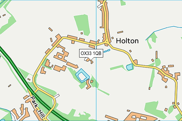 OX33 1QB map - OS VectorMap District (Ordnance Survey) OX33 1QB map - OS VectorMap District (Ordnance Survey)
