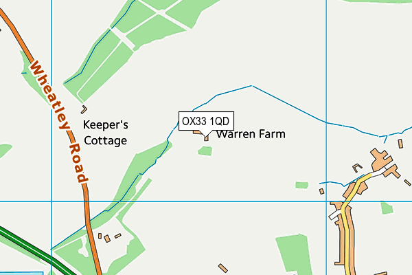 OX33 1QD map - OS VectorMap District (Ordnance Survey) OX33 1QD map - OS VectorMap District (Ordnance Survey)