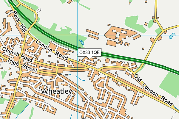 OX33 1QE map - OS VectorMap District (Ordnance Survey) OX33 1QE map - OS VectorMap District (Ordnance Survey)