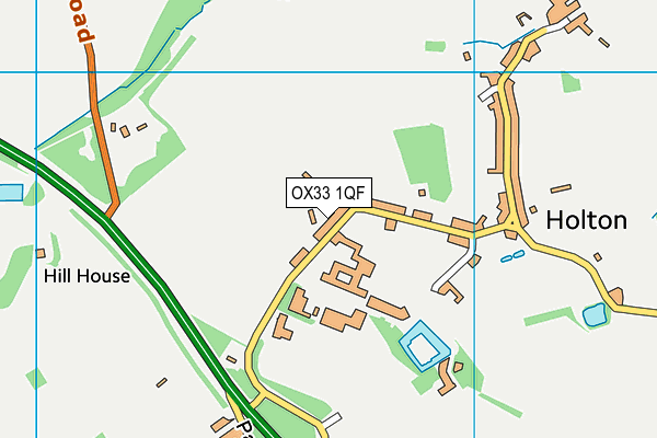 OX33 1QF map - OS VectorMap District (Ordnance Survey) OX33 1QF map - OS VectorMap District (Ordnance Survey)