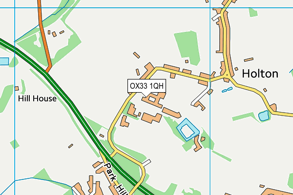 OX33 1QH map - OS VectorMap District (Ordnance Survey) OX33 1QH map - OS VectorMap District (Ordnance Survey)