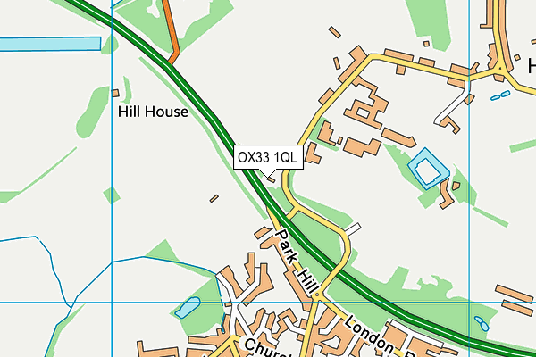 OX33 1QL map - OS VectorMap District (Ordnance Survey)