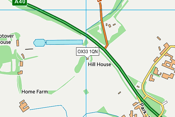 OX33 1QN map - OS VectorMap District (Ordnance Survey) OX33 1QN map - OS VectorMap District (Ordnance Survey)