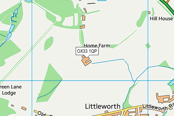 OX33 1QP map - OS VectorMap District (Ordnance Survey) OX33 1QP map - OS VectorMap District (Ordnance Survey)