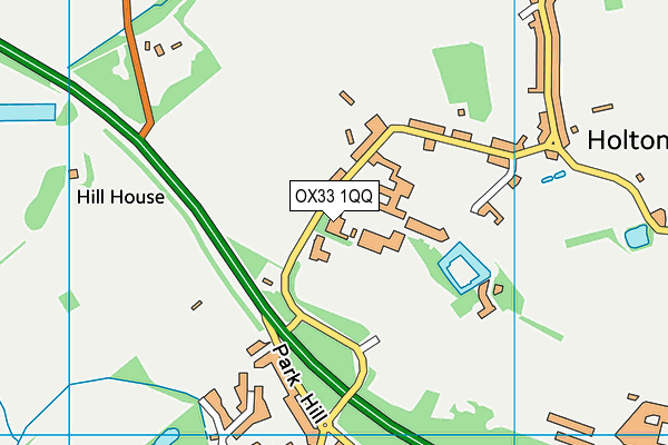 OX33 1QQ map - OS VectorMap District (Ordnance Survey) OX33 1QQ map - OS VectorMap District (Ordnance Survey)