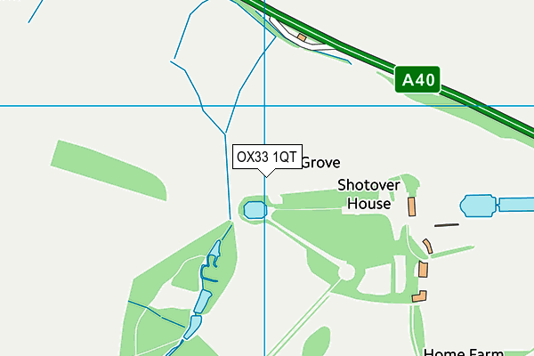 OX33 1QT map - OS VectorMap District (Ordnance Survey) OX33 1QT map - OS VectorMap District (Ordnance Survey)