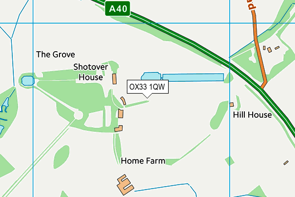 OX33 1QW map - OS VectorMap District (Ordnance Survey) OX33 1QW map - OS VectorMap District (Ordnance Survey)