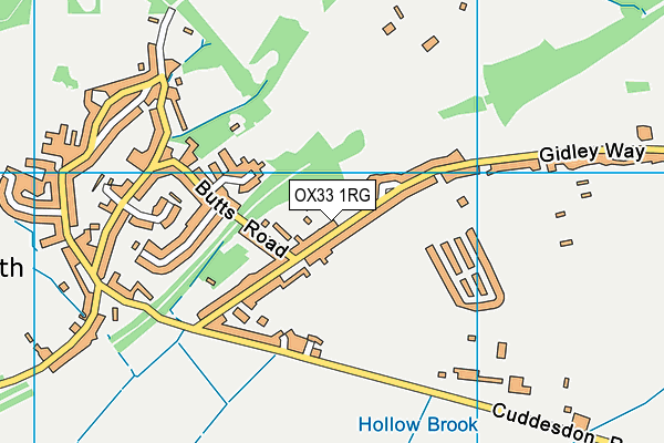 OX33 1RG map - OS VectorMap District (Ordnance Survey) OX33 1RG map - OS VectorMap District (Ordnance Survey)