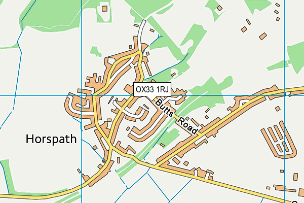 OX33 1RJ map - OS VectorMap District (Ordnance Survey) OX33 1RJ map - OS VectorMap District (Ordnance Survey)