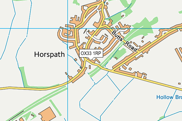 OX33 1RP map - OS VectorMap District (Ordnance Survey) OX33 1RP map - OS VectorMap District (Ordnance Survey)