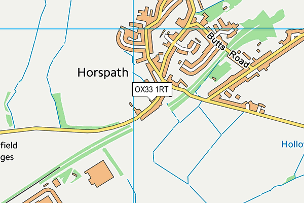 OX33 1RT map - OS VectorMap District (Ordnance Survey)