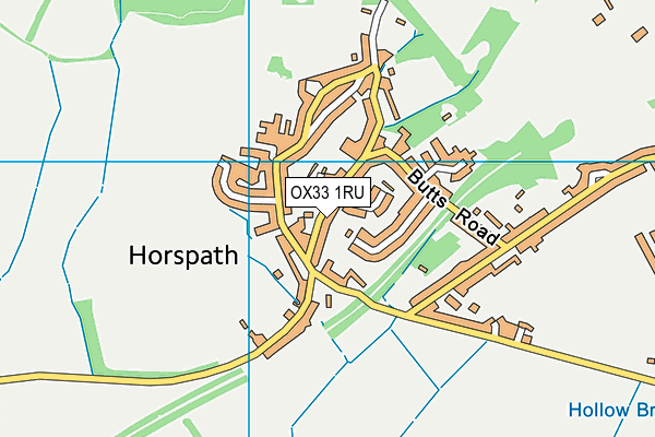 OX33 1RU map - OS VectorMap District (Ordnance Survey) OX33 1RU map - OS VectorMap District (Ordnance Survey)