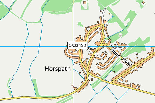 OX33 1SD map - OS VectorMap District (Ordnance Survey) OX33 1SD map - OS VectorMap District (Ordnance Survey)