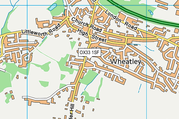 OX33 1SF map - OS VectorMap District (Ordnance Survey) OX33 1SF map - OS VectorMap District (Ordnance Survey)