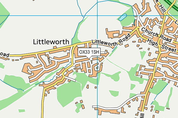 OX33 1SH map - OS VectorMap District (Ordnance Survey) OX33 1SH map - OS VectorMap District (Ordnance Survey)
