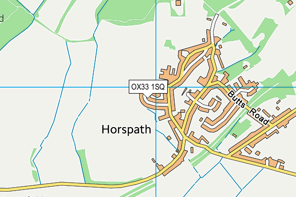 OX33 1SQ map - OS VectorMap District (Ordnance Survey)