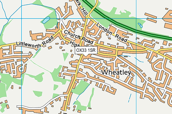 OX33 1SR map - OS VectorMap District (Ordnance Survey) OX33 1SR map - OS VectorMap District (Ordnance Survey)