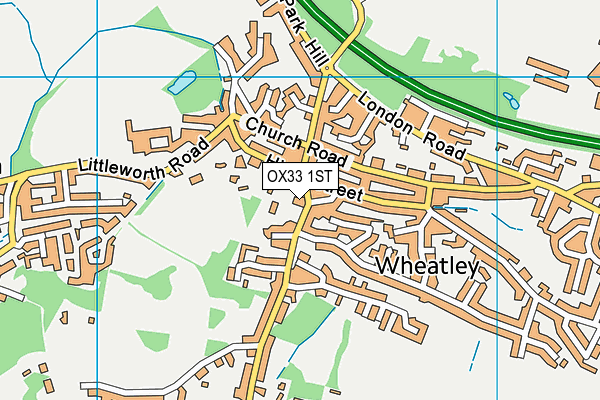 OX33 1ST map - OS VectorMap District (Ordnance Survey) OX33 1ST map - OS VectorMap District (Ordnance Survey)