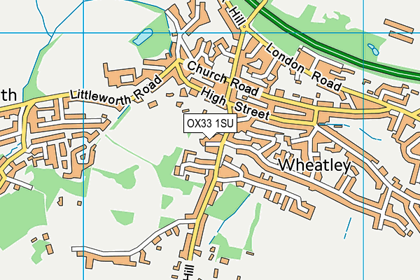 OX33 1SU map - OS VectorMap District (Ordnance Survey) OX33 1SU map - OS VectorMap District (Ordnance Survey)