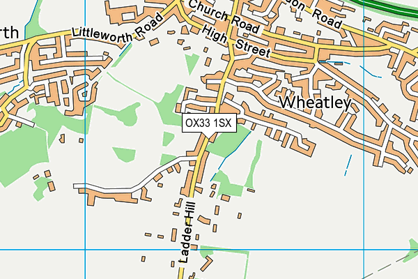 OX33 1SX map - OS VectorMap District (Ordnance Survey) OX33 1SX map - OS VectorMap District (Ordnance Survey)