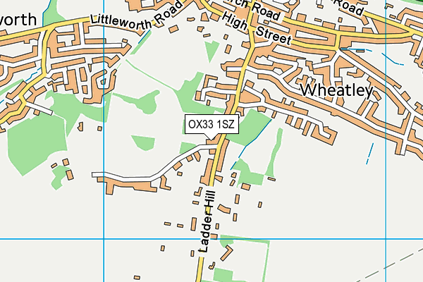 OX33 1SZ map - OS VectorMap District (Ordnance Survey) OX33 1SZ map - OS VectorMap District (Ordnance Survey)