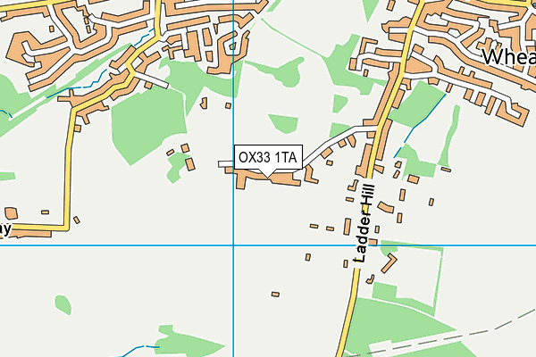 OX33 1TA map - OS VectorMap District (Ordnance Survey) OX33 1TA map - OS VectorMap District (Ordnance Survey)