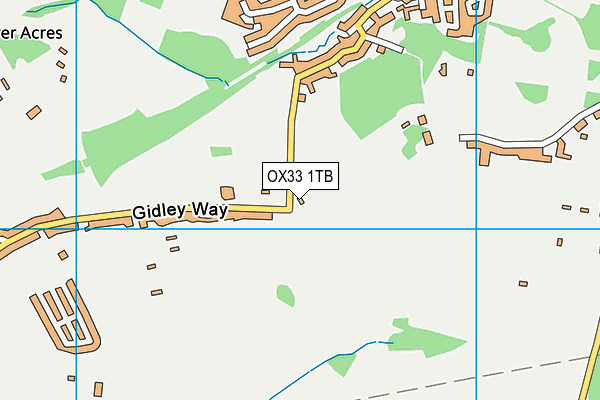 OX33 1TB map - OS VectorMap District (Ordnance Survey) OX33 1TB map - OS VectorMap District (Ordnance Survey)