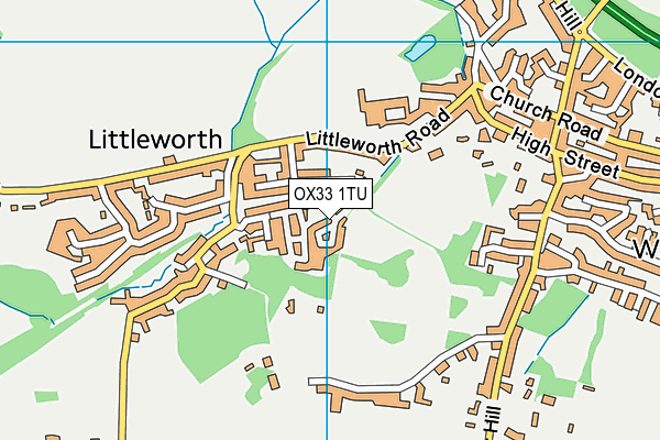 OX33 1TU map - OS VectorMap District (Ordnance Survey) OX33 1TU map - OS VectorMap District (Ordnance Survey)