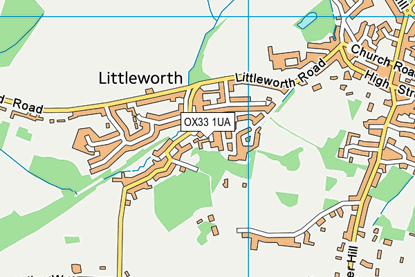 OX33 1UA map - OS VectorMap District (Ordnance Survey) OX33 1UA map - OS VectorMap District (Ordnance Survey)