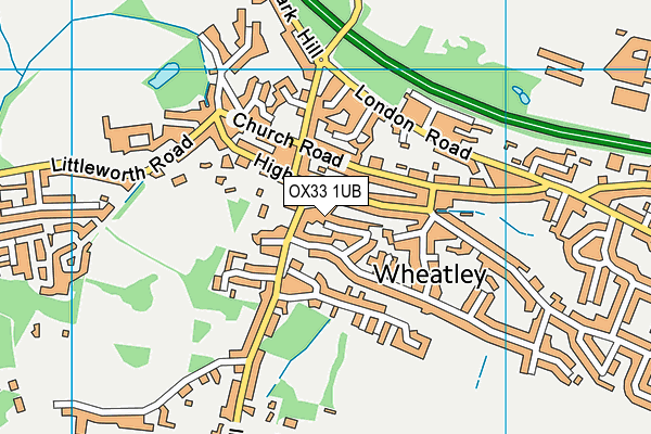 OX33 1UB map - OS VectorMap District (Ordnance Survey) OX33 1UB map - OS VectorMap District (Ordnance Survey)