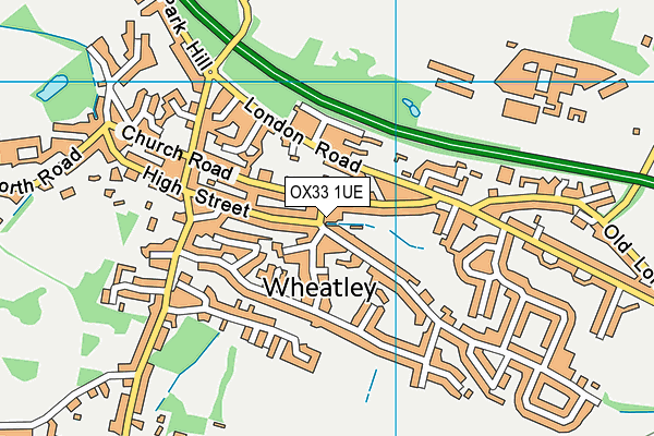 OX33 1UE map - OS VectorMap District (Ordnance Survey) OX33 1UE map - OS VectorMap District (Ordnance Survey)