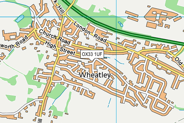 OX33 1UF map - OS VectorMap District (Ordnance Survey) OX33 1UF map - OS VectorMap District (Ordnance Survey)