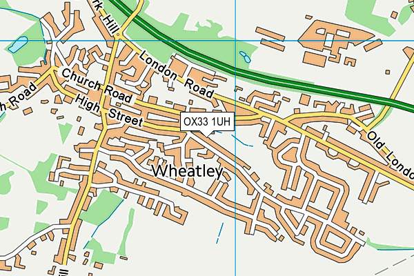 OX33 1UH map - OS VectorMap District (Ordnance Survey) OX33 1UH map - OS VectorMap District (Ordnance Survey)