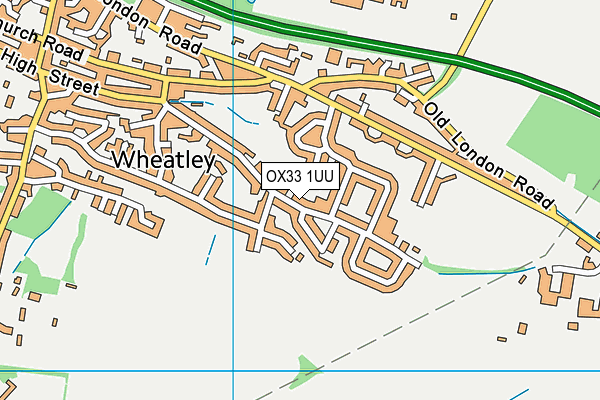 OX33 1UU map - OS VectorMap District (Ordnance Survey) OX33 1UU map - OS VectorMap District (Ordnance Survey)