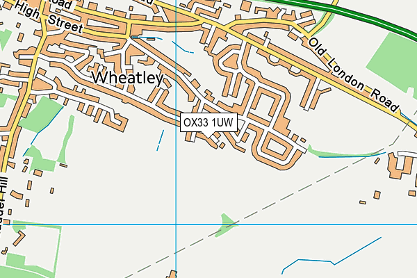 OX33 1UW map - OS VectorMap District (Ordnance Survey) OX33 1UW map - OS VectorMap District (Ordnance Survey)