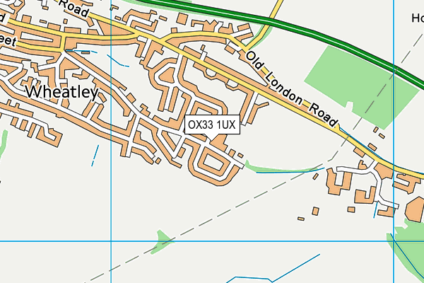 OX33 1UX map - OS VectorMap District (Ordnance Survey) OX33 1UX map - OS VectorMap District (Ordnance Survey)