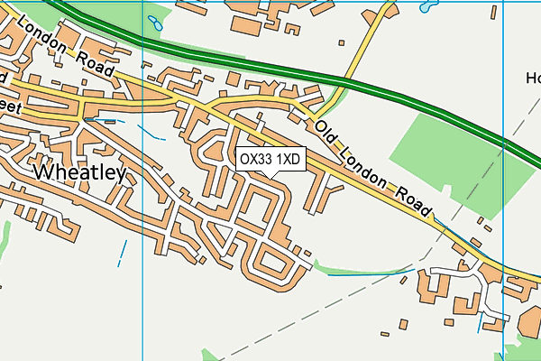 OX33 1XD map - OS VectorMap District (Ordnance Survey) OX33 1XD map - OS VectorMap District (Ordnance Survey)