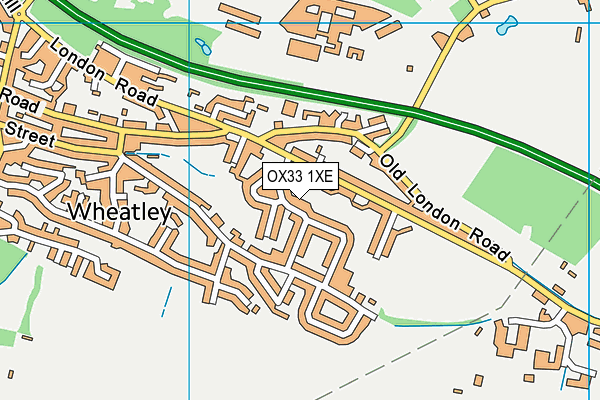 OX33 1XE map - OS VectorMap District (Ordnance Survey) OX33 1XE map - OS VectorMap District (Ordnance Survey)