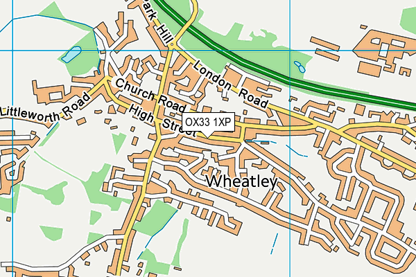 OX33 1XP map - OS VectorMap District (Ordnance Survey) OX33 1XP map - OS VectorMap District (Ordnance Survey)