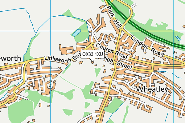 OX33 1XU map - OS VectorMap District (Ordnance Survey) OX33 1XU map - OS VectorMap District (Ordnance Survey)