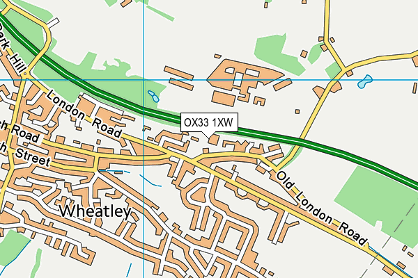 OX33 1XW map - OS VectorMap District (Ordnance Survey) OX33 1XW map - OS VectorMap District (Ordnance Survey)
