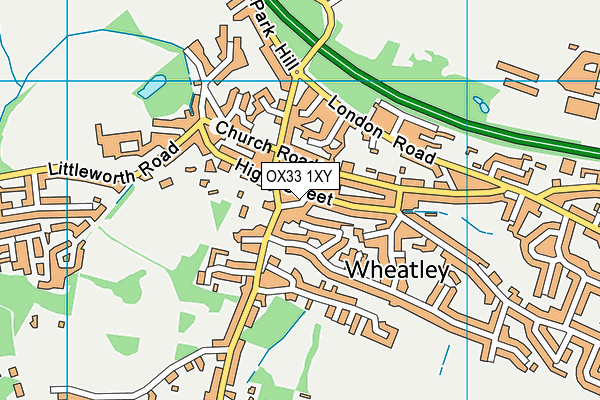 OX33 1XY map - OS VectorMap District (Ordnance Survey) OX33 1XY map - OS VectorMap District (Ordnance Survey)