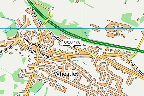 OX33 1YA map - OS VectorMap District (Ordnance Survey) OX33 1YA map - OS VectorMap District (Ordnance Survey)