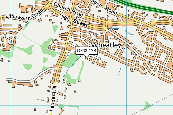 OX33 1YB map - OS VectorMap District (Ordnance Survey) OX33 1YB map - OS VectorMap District (Ordnance Survey)