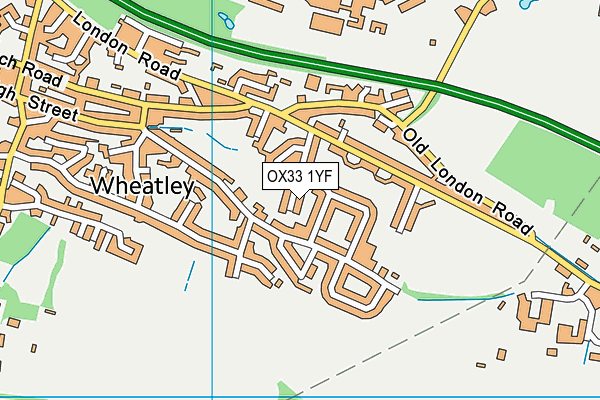 OX33 1YF map - OS VectorMap District (Ordnance Survey) OX33 1YF map - OS VectorMap District (Ordnance Survey)