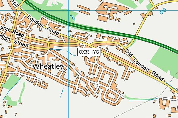 OX33 1YG map - OS VectorMap District (Ordnance Survey) OX33 1YG map - OS VectorMap District (Ordnance Survey)