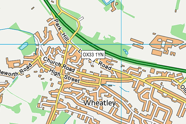 OX33 1YN map - OS VectorMap District (Ordnance Survey) OX33 1YN map - OS VectorMap District (Ordnance Survey)