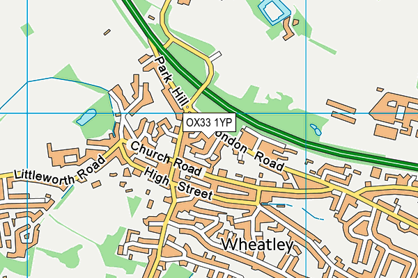 OX33 1YP map - OS VectorMap District (Ordnance Survey) OX33 1YP map - OS VectorMap District (Ordnance Survey)